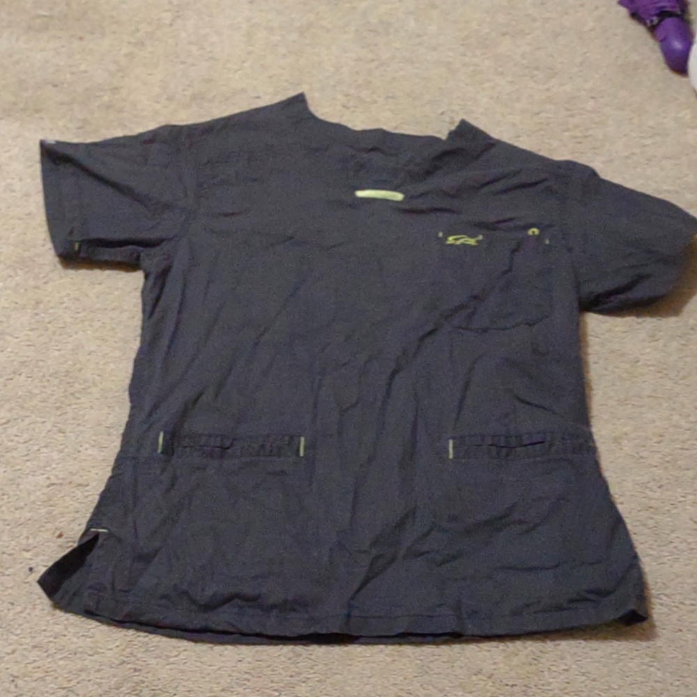 Womens grey scrub top size xs